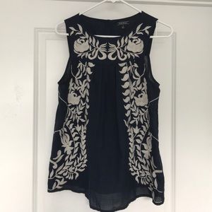 Lucky brand Embroidered Tank